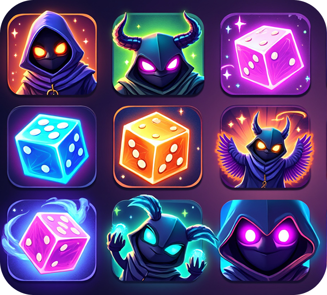 Game icons grid